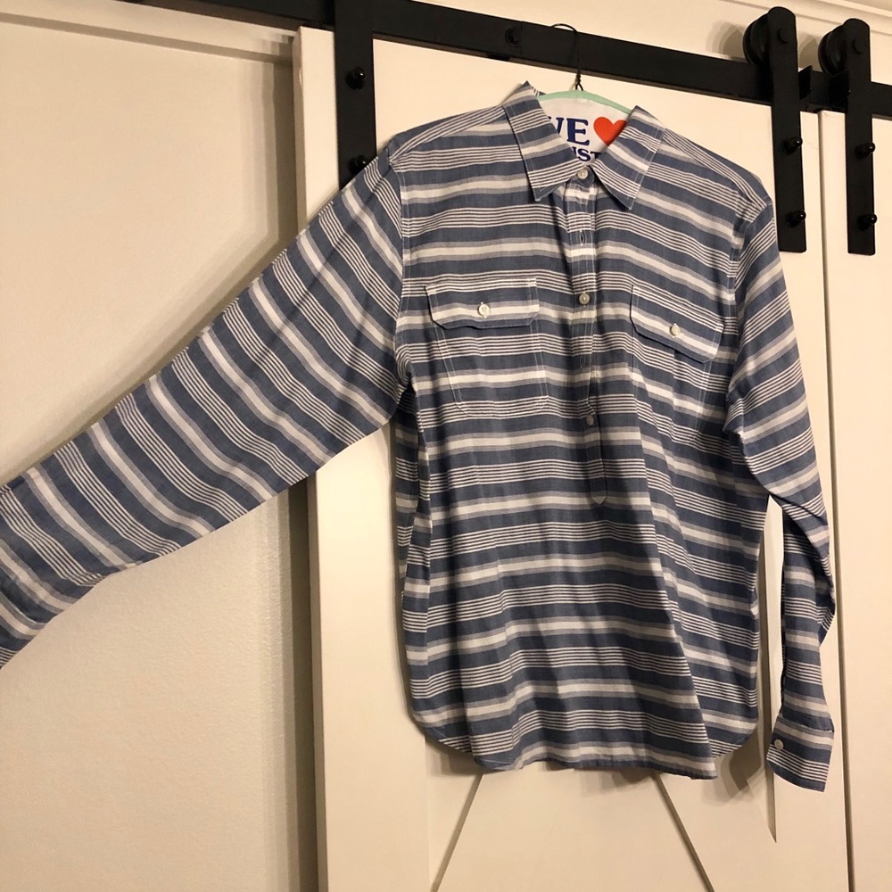Button down striped shirt